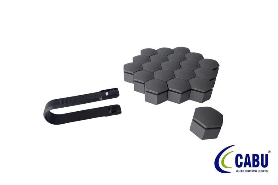 Bijon Kapağı Kömür Metalik 22X21mm İnsignia- A 20 Adet 220644