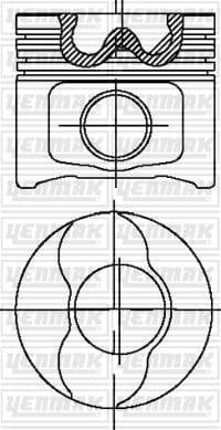 Motor Piston Segman STD 82.00 Doblo 1.9 JTD Astra H-Vectra C-Zafira B 1.9 Cdti