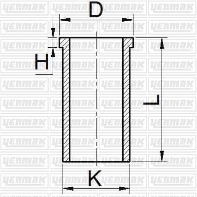 Gömlek Flanşli STD Toyota Corolla 1.3L 2E 12v EE90 EE100 88-98 Çap 73.00 MM / Boy 120.00 MM