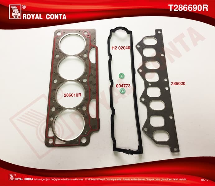 Üst Takım Conta Clio I 91> 1.8 Laguna-Megane I 95> 1.8-2.0 F3P 710/F3P 714 SKC Süper Kalite