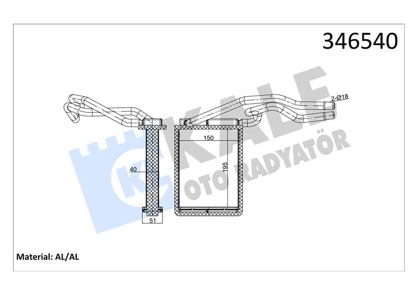Kalorifer Radyatörü Ford Fiesta/fusion 02>