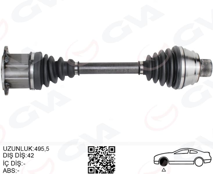 Komple Aks Ön Sağ/sol A6-A7-Q5 Otomatik 2.0 TFSI- 2.0 TDI 08- CGLB-CGLC-Chja-Cgla-Cahb-CGLD-CHNC 2.0 TFSI- 2.0 TDI