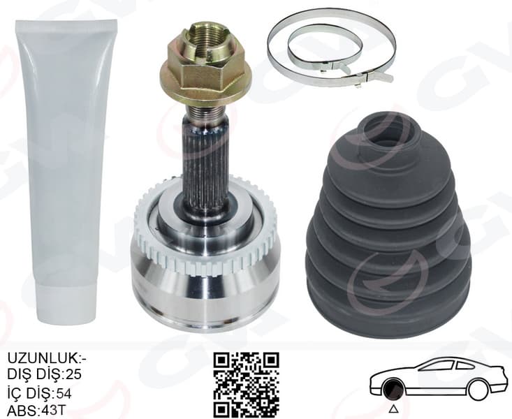 Ön Aks Kafası Diş Sağ-Sol VOLVOS40 I 97>04 1.8 V40 I 97>04 1.8