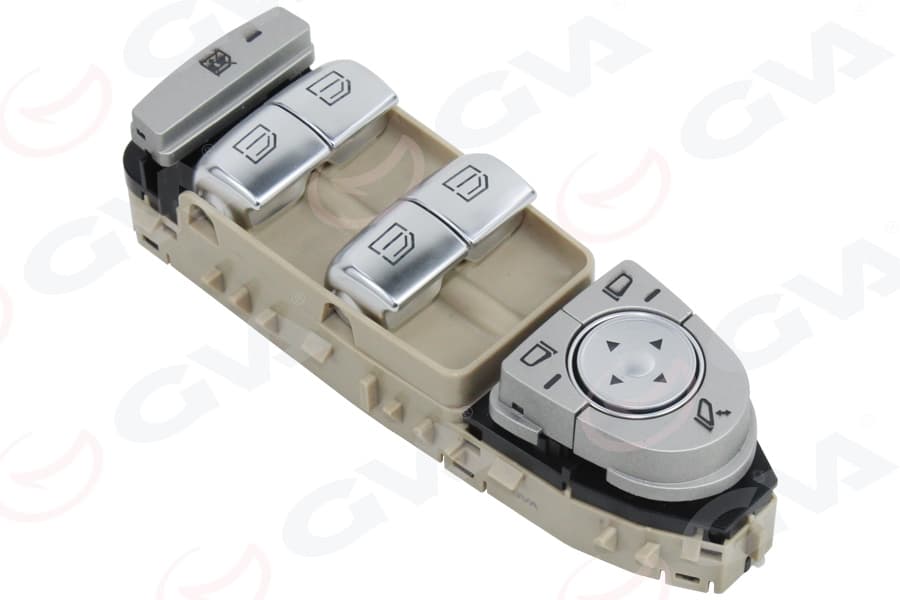 Cam Açma Salteri Ön Sol Bej. Turuncu İsik. Ayna Katlamali Mercedes W205 S205 C253 X253 N293