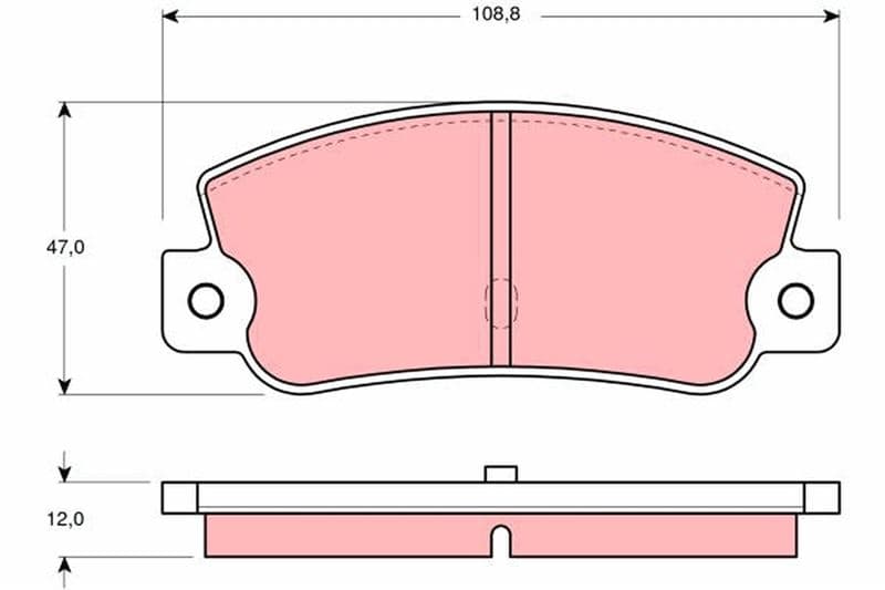 Arka Balata Fiat Croma 1.6/2.0/2.0ie/2.0ie TURBO/1.9T/2.5D/2.5TD TMPR 2.0ie