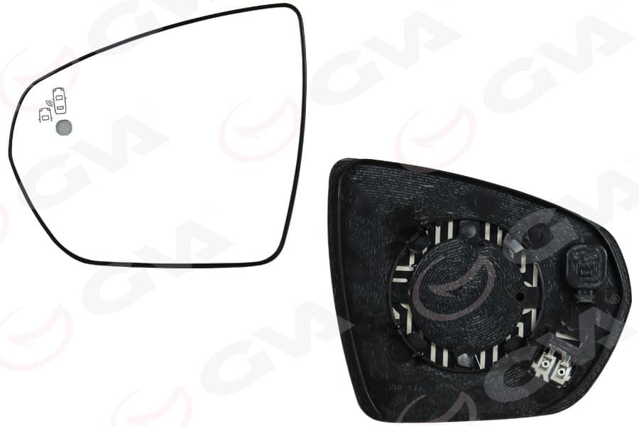 Diş Dikiz Ayna Camı Sol Opel Grandland 17> Peugeot P3008-P5008 16> Citroen C5 Aircross 18> İsitmali Konveks Blis Li