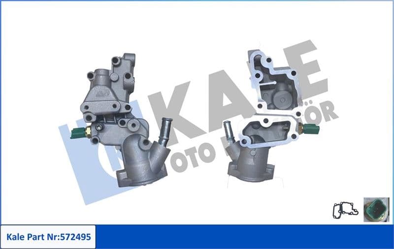 Kompletermostat-Aluminiumgövdeli Citroen Berlingo-C2-C3 I-C3 II-Xsara-Fiat Fiorino-Qubo-Peugeot 1007 206-206 -207-207 SW-Partner