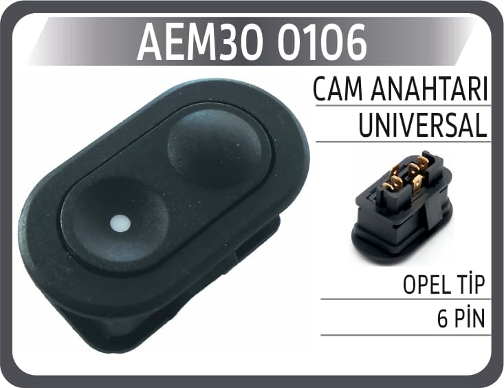 Cam Anahtarı Universal Opel Tip 6 Pin
