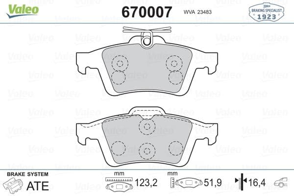Arka Balata Focus II Cmax 03> Connect 02> Laguna III 07> Opel Vectra C 02> Signum 03> Citroen C5 08> Peugeot P508 10>18 1647875980-4254.A8