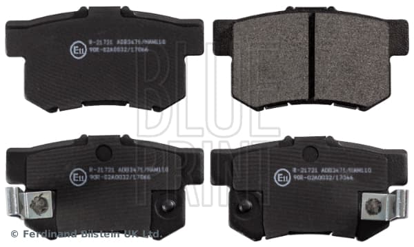 Arka Fren Balata Honda Civic 1.6L D16 Vtec VTi 01-05 / 1.4L 1.6L 96-01 / 1.6L R16A2 Vtec Sedan 06-> / Accord 2.0L F20 90-98 / Legend 3.2L 91-96 / Suzuki SX4 1.6L M16A RW416 05->
