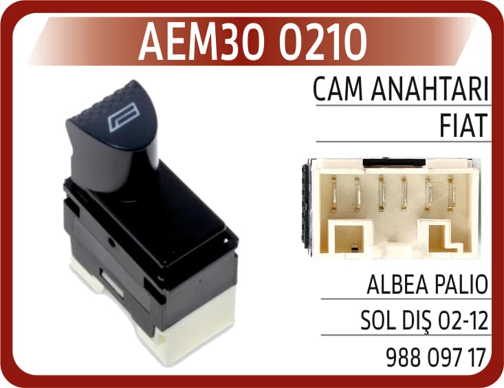 Cam Anahtarı Fiat Albea Palio Sol Diş 02-12