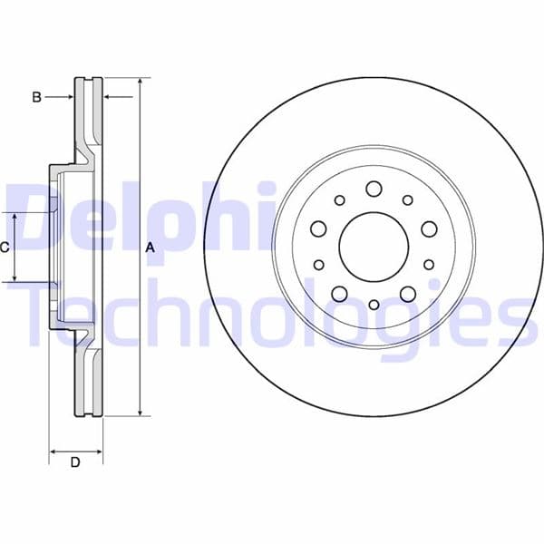 Ön Fren Aynasi Disk Fiat Egea 16> 1.0 1.3 MTJ 1.4 1.5 1.6 MTJ 5 Bijon DIŞ:284MM K:24MM