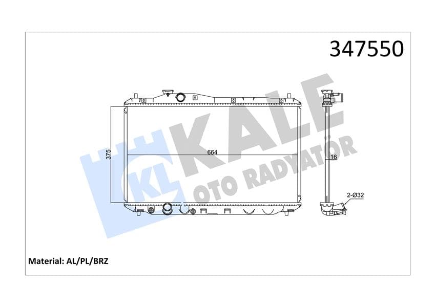 Radyatör Al/pl/brz Civic IX MT