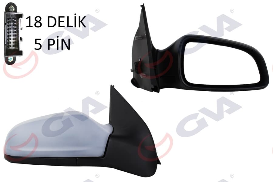 Diş Dikiz Aynasi Sağ Astra H 04> Elektrikli İsitmali Astarli Konveks 5 Fiş VM-968EHPR 13312981