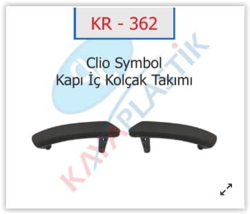 Kapı İç Kolçak Takımı Symbol-Sandero