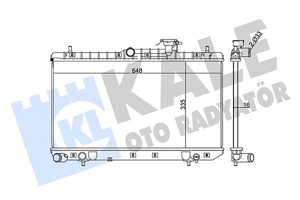 Radyatör Accent-Accent II Al/pl/brz 335x648x16
