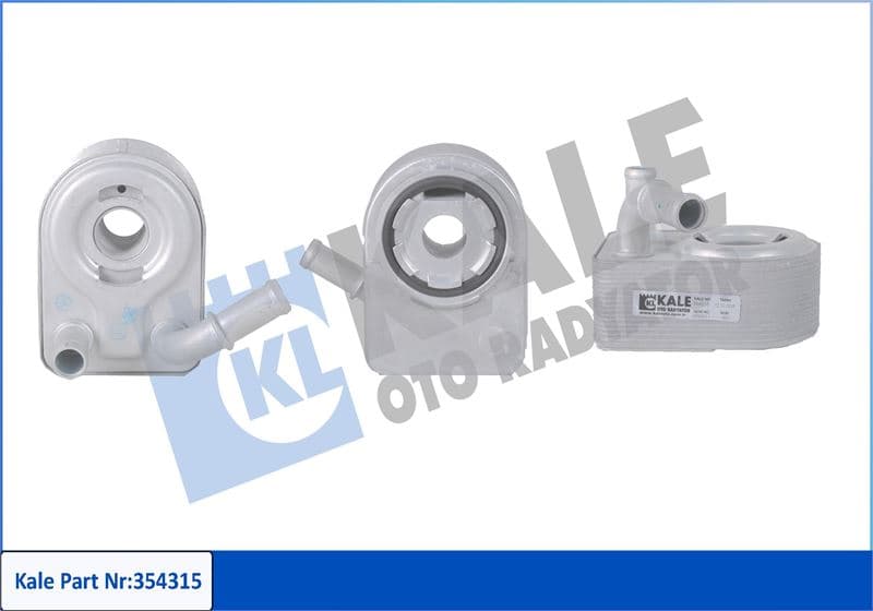 Motor Yağ Sogutucusu Komple 1.6 Zetec 16V Focus II III 04>14 Mondeo II III 1.6 Zetec 16V 07>14 Ecosport 14> 1.5 Ti