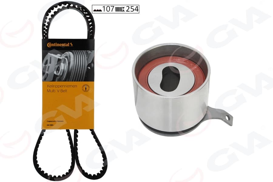 Triger Kayış Seti Eksantrik Seti Daewoo Damas Matiz 0.8L 3 Silindir 95-00 / Tico 0.8L F8C Tek E Ksantrik 95-> 1 Kayış 1 Rulman 107x250
