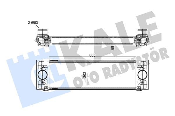 Turbo Radyatörü İntercooler Ford Transit 06> 2.2 TDCi-3.2 TDCi