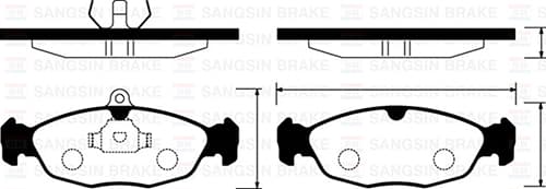 Ön Fren Balata Opel Astra F / Corsa A B / Vectra A / Tigra 94-00 / Combo 1.4L 1.6L 1.7L D 92-00