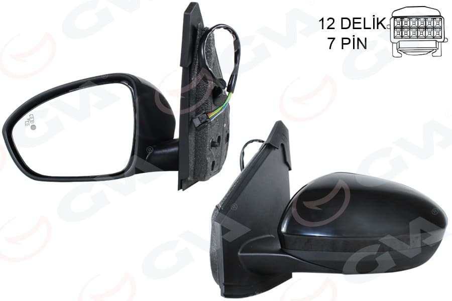 Diş Dikiz Aynasi Sol Elektrikli İsitmali Siyah Kapaklı Konveksdacia Sandero III 20> Jogger 23>