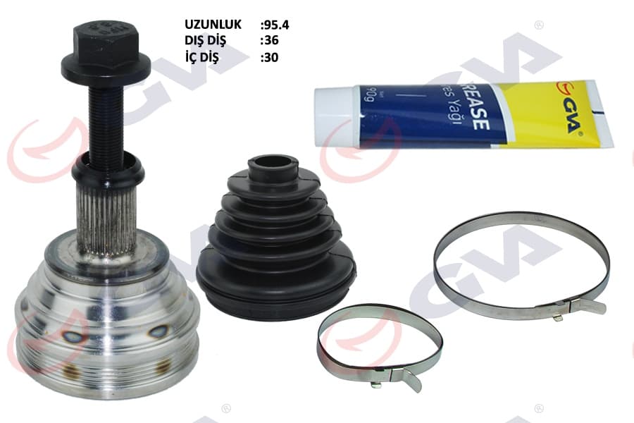 Aks Kafası Diş Ön Golf 5/6-A3-Leon-Octavia 1.6/1.6FSI 102 HP Man./auto. 36x30x59.5 95.5mm