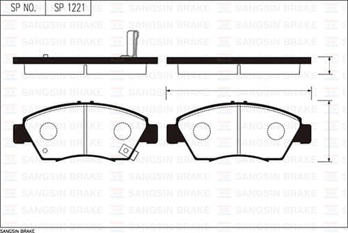 Ön Fren Balata Büyük Tip Honda Civic 1.6L B16A2 Vtec 16v 160hp Ek 96-98 / 1.4L D14 3 Kapı - H/B Es 01-05 Kalınlık : 16.00 MM