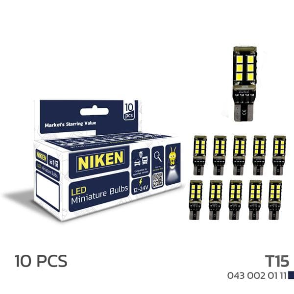 Led Ampul T15CANBUSPARKLEDİ15LEDLİ 10LU