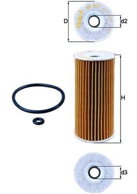 Yağ Filtresi Mercedes OM640 W168 W245 W414