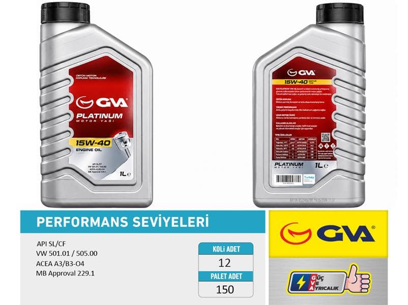 Motor Yağı 15W40 1 LT Platinum Mineral Api SL/CF