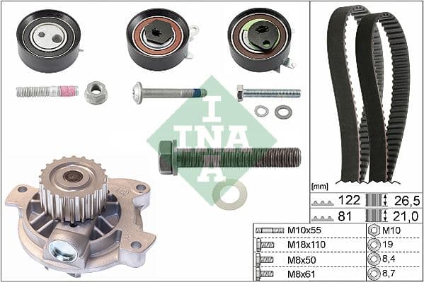 Devirdaimli Triger Seti 122x26.5 -077x21 T4 2.5TDI-LT35 2.5TDI Acv-Anj-Avr