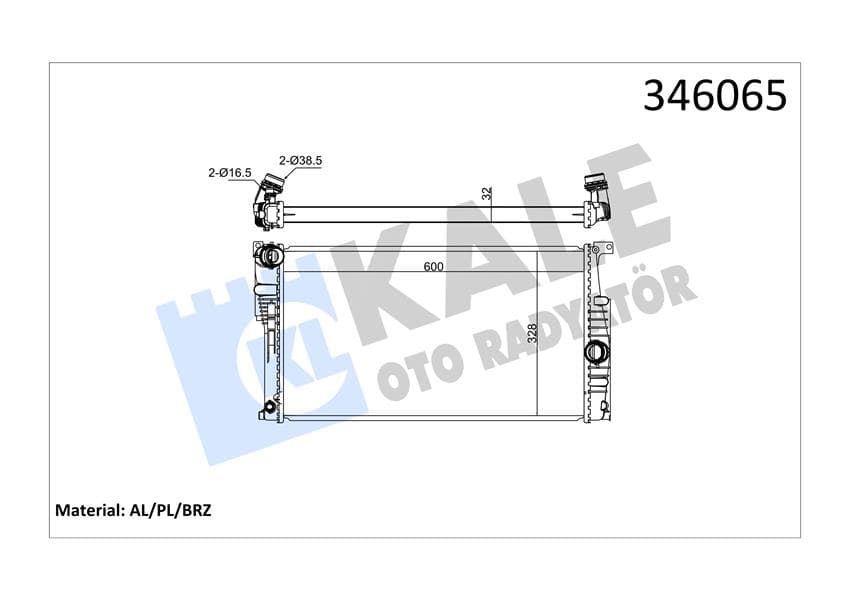 Motor Su Radyatörü BMW N13 N47 B47 F20 F21 F22 F23 F30 F31 F34 F35 F32 F33 F36