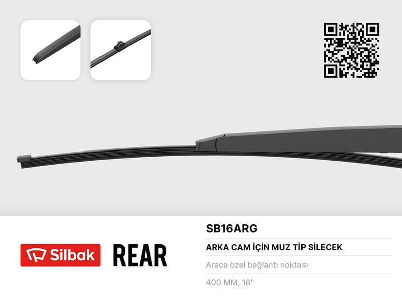 Silecek Süpürgesi Arka Muz Tipi 400mm A4 Avant SW 04/08> A4 Allroad 04/09> A6 Avant SW 05/11> Q3 0