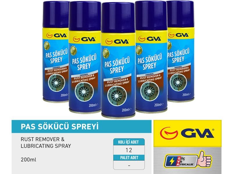 Pas Sökücü Ve Yağlayici Çok Fonksiyonlu Sprey 200ML