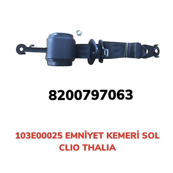 Emniyet Kemeri Otomatik Sol Clio-Thalia