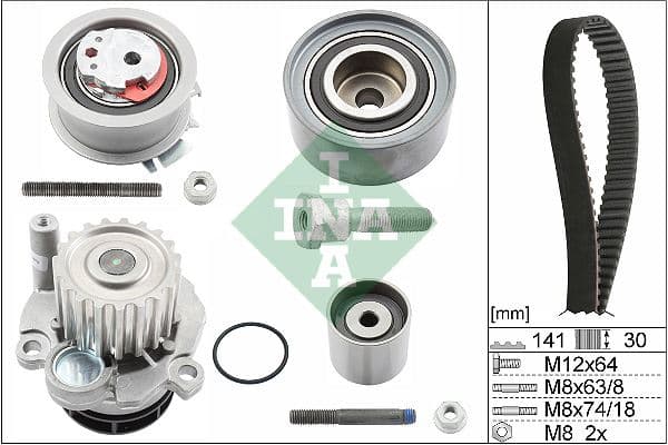 Devirdaimli Triger Seti Passat-Jetta-GOLF5-Octavia-Toledo-A3-A6 2.0 TDI 2007-2011 BKP-BKD-Bre-BLB