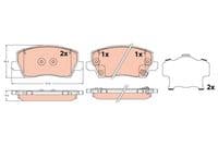 Ön Fren Balata Kia Picanto 1.0L G3LA G3LD 17-> 1.2L G4LF 20->