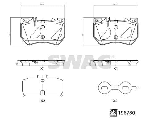 Fren Balatası Ön Mercedes W206 S206 C236 A236 W214 S214 C254 X254 Spor Tip