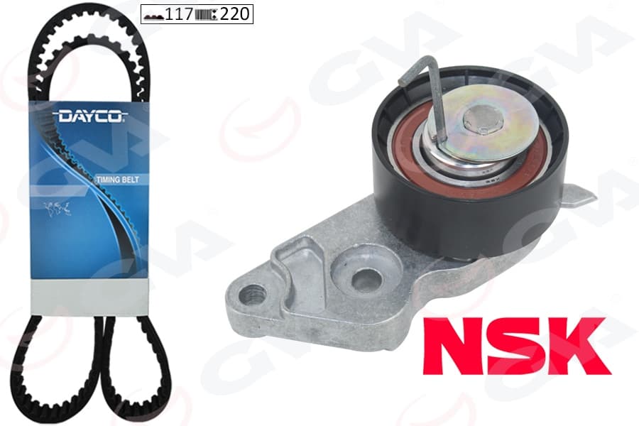 Triger Seti Ford Focus-Fiesta-Cmax 98> 1.25-1.4-1.6 Zetec 100 PS NSK Gergi-Dayco Kayış 1.25 96>04 Volvo S40 II 1.6 05>12 V50 05>12 Mazda II 1.25 / 1.4 / 1.6 04>12 KTB286