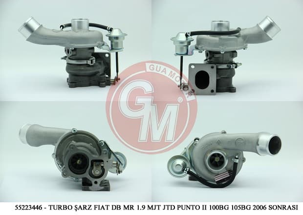Turbo Şarj Fiat Doblo Maria 1.9 MJT JTD Punto II Stilo 100BG 105BG 2006 Sonrasi