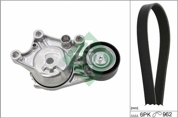 Alternatör Gergi Kiti 6PK962 Combo E-Crossland-Grandland-Partner-Berlingo-Rifter-P208-P308-P508- P2008-P3008-P5008-C3-C4-C5-DS3-DS4-DS5 DV6 1.6 Bluehdi Start Stoplu