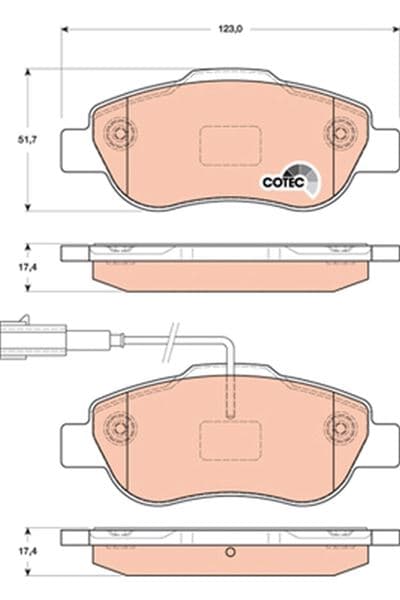 Ön Balata Doblo 1.3-1.6-1.9 JTD 02 > Fiorino 1.3-1.4 MTJ 08 > Fiat 500 1.4 07 >