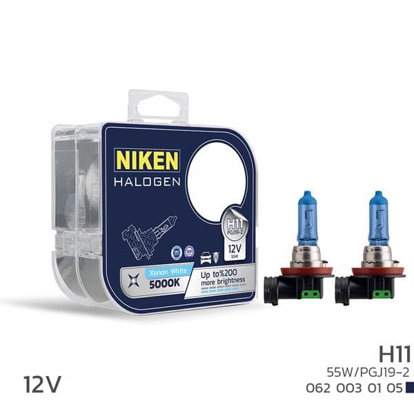 Niken 12V H11 55W Beyaz İşik Ampul PG319-2 5000K