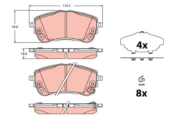 Disk Balata Ön Corolla Commercial E21 1.8 Vvti Hybrid ZWE211 2019