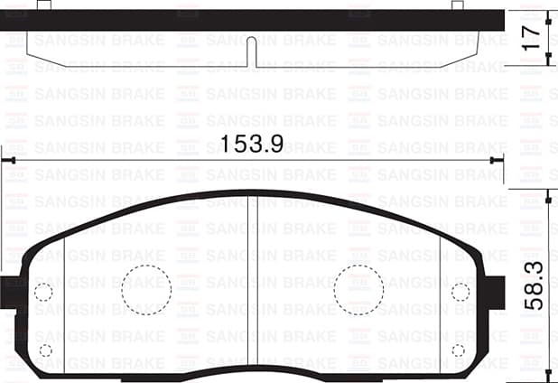 Ön Fren Balata Hyundai H100 2.5L Kamyonet 04-> / Kia K2500 D4CB Kamyonet 12-> / K2900 08->