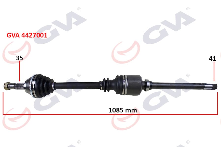 Komple Aks Sağ Ducato-Boxer-Jumper 2.5 D 94-02 18Q 1085mm