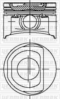 Motor Piston Segman Albea-Doblo-Linea-Punto 1.4 8V 72.00MM STD