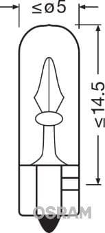 Ampul 12V 1.2W Küçük Dipsiz Gösterge Duysuz
