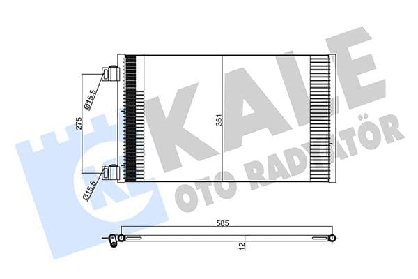 Klima Radyatörü Mercedes Citan W415 12> . Renault Kangoo II 08>