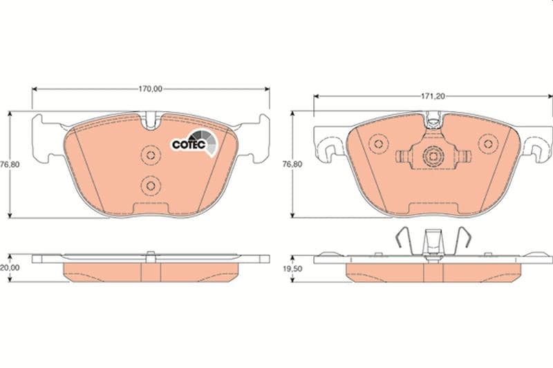 Fren Balatası Ön BMW E70 E71 F15 F85 F16 F86